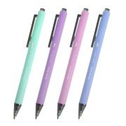 Ручка шариковая автоматическая BRAUBERG «VIVID PASTEL», корпус soft-touch, СИНЯЯ, пишущий узел 0,7 мм, линия письма 0,35 мм, 144404