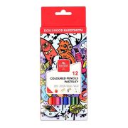 Карандаши цветные KOH-I-NOOR «TEENAGE», 12 цветов, шестигранные, 3 мм, натуральное дерево, 3552012042KSRU