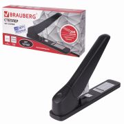 Степлер МОЩНЫЙ №24/6-23/24 BRAUBERG «Heavy duty MX», до 200 листов, черный, 222564