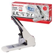 Степлер ЭНЕРГОСБЕРЕГАЮЩИЙ МОЩНЫЙ №24/6-23/17 BRAUBERG «Easy Press», до 120 листов, БЕЗ УСИЛИЙ, 227664