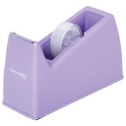 Диспенсер для клейкой ленты шириной до 26 мм, ЛАВАНДОВЫЙ (лента в подарок!), утяжеленный большой, BRAUBERG, 701460