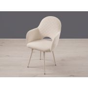 Стул-кресло Велюр поворотный Леон (03) Даллас Айвори-Бежевый