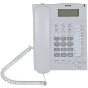 Телефон SANYO RA-S517W, спикерфон, память 30 номеров, тональный/импульсный режим, белый