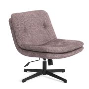 Кресло лаунж Oslo/Осло крестовина, велюр/букле, VT shape wood rose