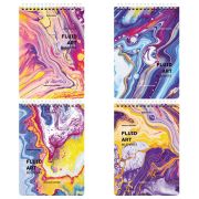 Блокнот А5 (146х206 мм), 80 л., гребень, картон, клетка, BRAUBERG, «Colorful art», 114371
