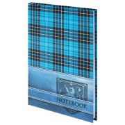 Блокнот А5 (135х206 мм), 96 л., твердый переплет, ламинированная обложка, клетка, BRAUBERG, «Шотландка», 123248