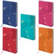 Блокнот А5 (148х218 мм), BRAUBERG «Orient», 128 л., кожзаменитель с тиснением, клетка, ассорти, 125236