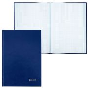 Книга учета 160 л., клетка, твердая, бумвинил, блок офсет, А4 200х290 мм, BRAUBERG, 130182