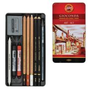 Набор художественный KOH-I-NOOR «Gioconda», 10 предметов, металлическая коробка, 8890000001PL