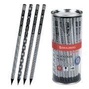 Карандаш чернографитный BRAUBERG «GRAPHIC», 1 шт., HB, корпус ассорти, 181763