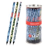 Карандаш чернографитный BRAUBERG «ARMY», 1 шт., HB, корпус ассорти, 181770