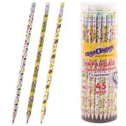 Карандаш чернографитный ЮНЛАНДИЯ «ФРУКТЫ», 1 шт., HB, с ластиком, корпус ассорти, 181777