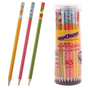 Карандаш чернографитный ЮНЛАНДИЯ «ЗВЕРУШКИ», 1 шт., HB, корпус ассорти, 181779
