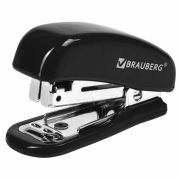 Степлер №10 МИНИ BRAUBERG «Classic», до 12 листов, с антистеплером, черный, 222544