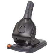 Дырокол металлический МОЩНЫЙ BRAUBERG «Heavy duty» до 65 л., эргономичный, черный, 228496