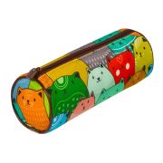 Пенал-тубус BRAUBERG, с эффектом Soft Touch, мягкий, «Cats», 22х8 см, 229008