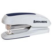 Степлер №24/6, 26/6 BRAUBERG «Extra», до 30 листов, серо-синий, 229087