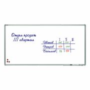 Доска магнитно-маркерная 120х240 см, алюминиевая рамка, лаковое покрытие, 2х3 (Польша), TSA1224