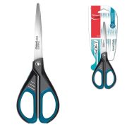 Ножницы MAPED (Франция) «Essentials Soft», 170 мм, прорезиненные ручки, черно-синие, картонная упаковка с европодвесом, 468210, 467210, 468210