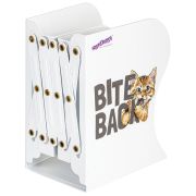 Подставка-держатель для книг и учебников ЮНЛАНДИЯ «Bite Back», раздвижная, металлическая, 237900