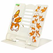 Подставка для книг и учебников BRAUBERG KIDS «Corgi Pup», регулируемый угол наклона, металл, 238054