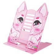Подставка для книг и учебников фигурная BRAUBERG KIDS «Kitty», регулируемый наклон, металл, 238059