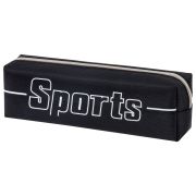 Пенал BRAUBERG, 1 отделение, полиэстер, «Sport», черный, 19х4х6 см, 270267