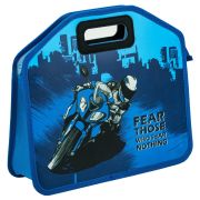 Папка-сумка ЮНЛАНДИЯ, 1 отделение, фетровые ручки, 34х30х11 см, «Best bike», 271000