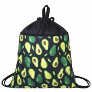 Мешок для обуви BRAUBERG БОЛЬШОЙ, с ручкой, карман на молнии, сетка, 49х41 см, «Avocado», 271058