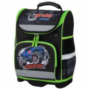 Ранец ЮНЛАНДИЯ WISE, 1 отделение, 3 кармана, устойчивое дно, «Crusher», 37x29х15 см, 271399