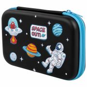 Пенал BRAUBERG KIDS большой удобный с откидной планкой, EVA, 22х15х4 см, «Space out», 271556