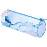 Пенал-тубус BRAUBERG, с эффектом Soft Touch, мягкий, «Blue marble», 22х8 см, 271570