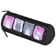 Пенал мягкий BRAUBERG, 3 отделения, нейлон, 21х7х7 см, «Anime Cats», 271580