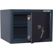 Сейф BRABIX «КМ-260», 260х360х290 мм, 13 кг, ключевой замок + полка, крепление к стене, 291165