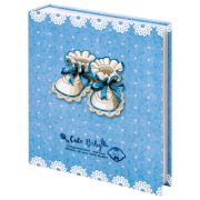 Фотоальбом BRAUBERG «Baby shoes» на 200 фото 10х15 см, твердая обложка, термосклейка, голубой, 39114, 391147
