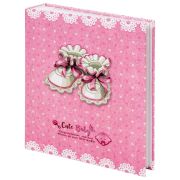 Фотоальбом BRAUBERG «Baby shoes» на 200 фото 10х15 см, твердая обложка, термосклейка, розовый, 39114, 391148