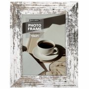 Рамка 15х21 см небьющаяся, багет 40 мм, МДФ, BRAUBERG «Christopher», белая/коричневая, 391269