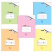 Тетрадь 18 л. BRAUBERG «ЭКО», линия, обложка картон 170 г/м2, ПАСТЕЛЬНАЯ С УГОЛКОМ, 402806