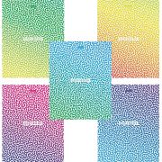 Тетрадь А5, 40 л., HATBER, скоба, клетка, глянцевая ламинация, «Радужные переливы», 40Т5лВ1