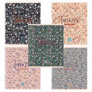 Тетрадь А5 96 л. BRAUBERG скоба, клетка, обложка картон, «Terrazzo» (микс в спайке), 404437
