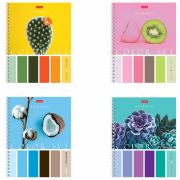 Тетрадь А5, 80 л., HATBER гребень, клетка, обложка картон, «Color Set» (4 вида в спайке), 80Т5В1гр