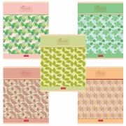 Тетрадь А5, 96 л., HATBER скоба, клетка, обложка картон, тиснение, «Паттерн» (5 видов), 96Т5тВ1