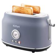 Тостер KITFORT KT-2038-3, 815 Вт, 2 тоста, 6 режимов, пластик/металл, серый, КТ-2038-3