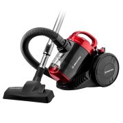 Пылесос BRAYER BR4202 с контейнером «циклон», 2200 Вт, мощность всасывания 420 Вт, черный/бордовый