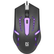 Мышь проводная DEFENDER Flash MB-600L, 800-1200 dpi, 4 кнопки + 1 колесо-кнопка, оптическая, черная, 52600