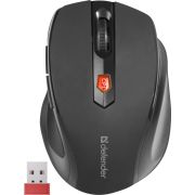 Мышь беспроводная DEFENDER Ultra MM-315, USB, 5 кнопок + 1 колесо-кнопка, оптическая, черная, 52315