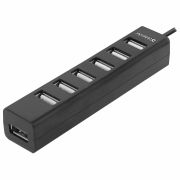 Хаб USB 2.0, 7 портов, черный, DEFENDER QUADRO SWIFT, 83203