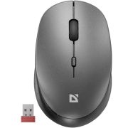 Мышь беспроводная DEFENDER Auris MB-027, USB, 3 кнопки + 1 колесо-кнопка, оптическая, серая, 52029