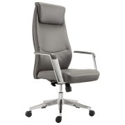 Кресло офисное BRABIX PREMIUM «Jazz EX-757», синхромеханизм, алюминий, экокожа, серое, 532490