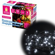 Электрогирлянда-нить комнатная «Стандарт» 5 м, 50 LED, холодный белый свет, 220 V, контроллер, ЗОЛОТАЯ СКАЗКА, 591344